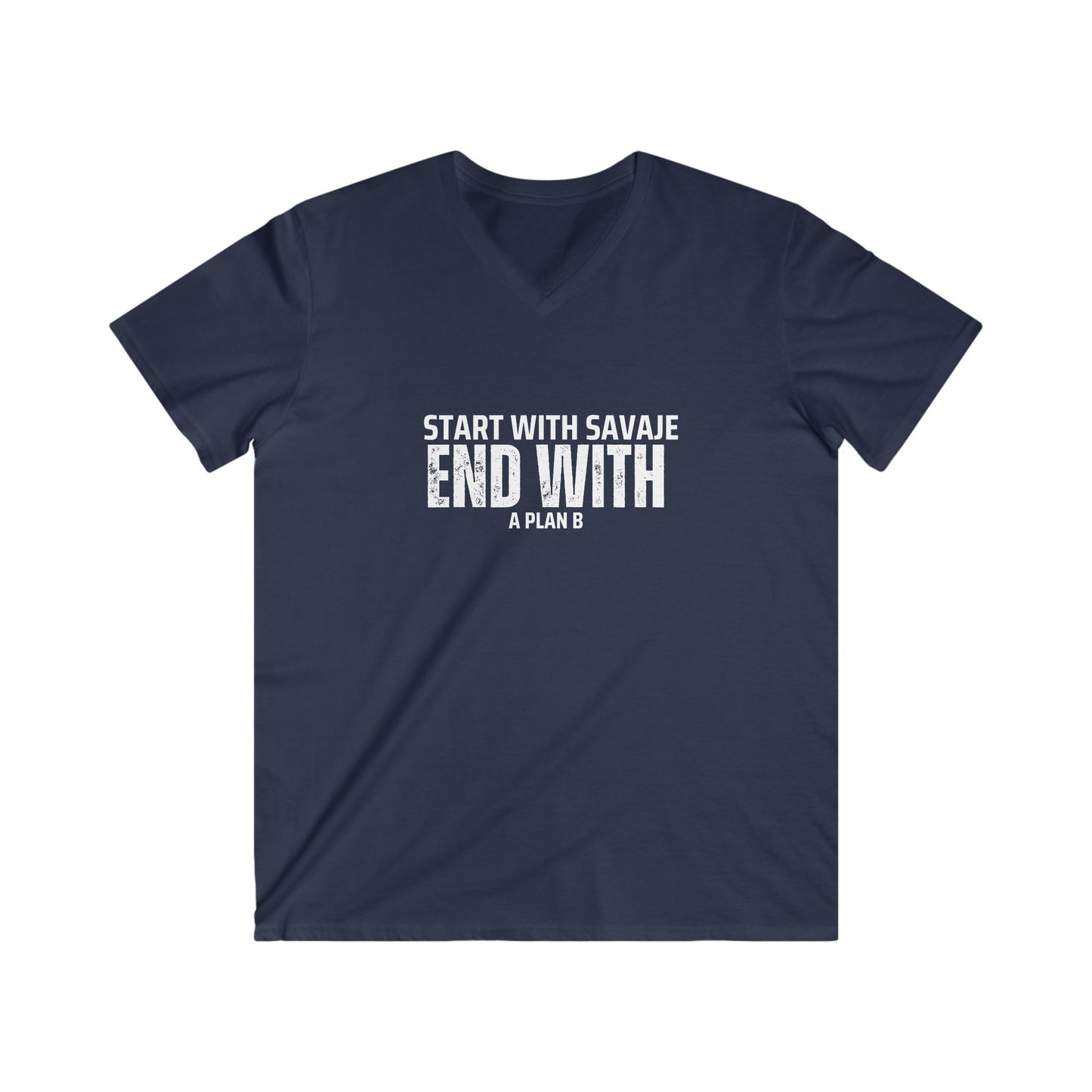 Start with Savaje - Men's Fitted V-Neck Short Sleeve Tee