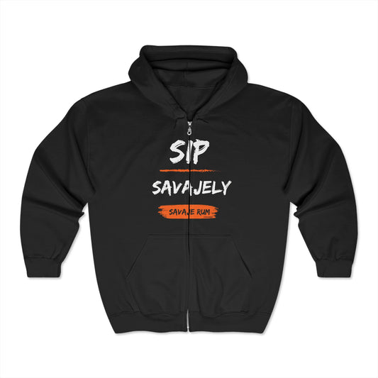 Sip Savajely - Unisex Heavy Blend™ Full Zip Hooded Sweatshirt