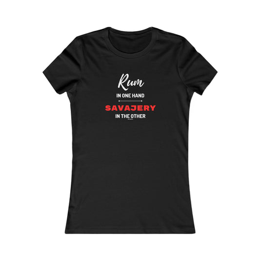 Rum In One Hand - Women's Favorite Tee